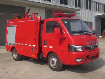 國六東風途逸1噸小型水罐消防車